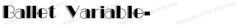 Ballet Variable字体转换